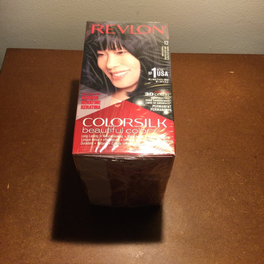 NIB Revlon Colorsilk Hair dye, Natural Blue Black, 3 boxes